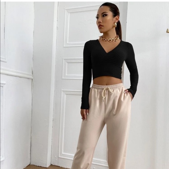 Solid Ribbed Tee - Picture 4 of 6